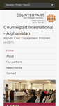 Mobile Screenshot of counterpart-afg.org